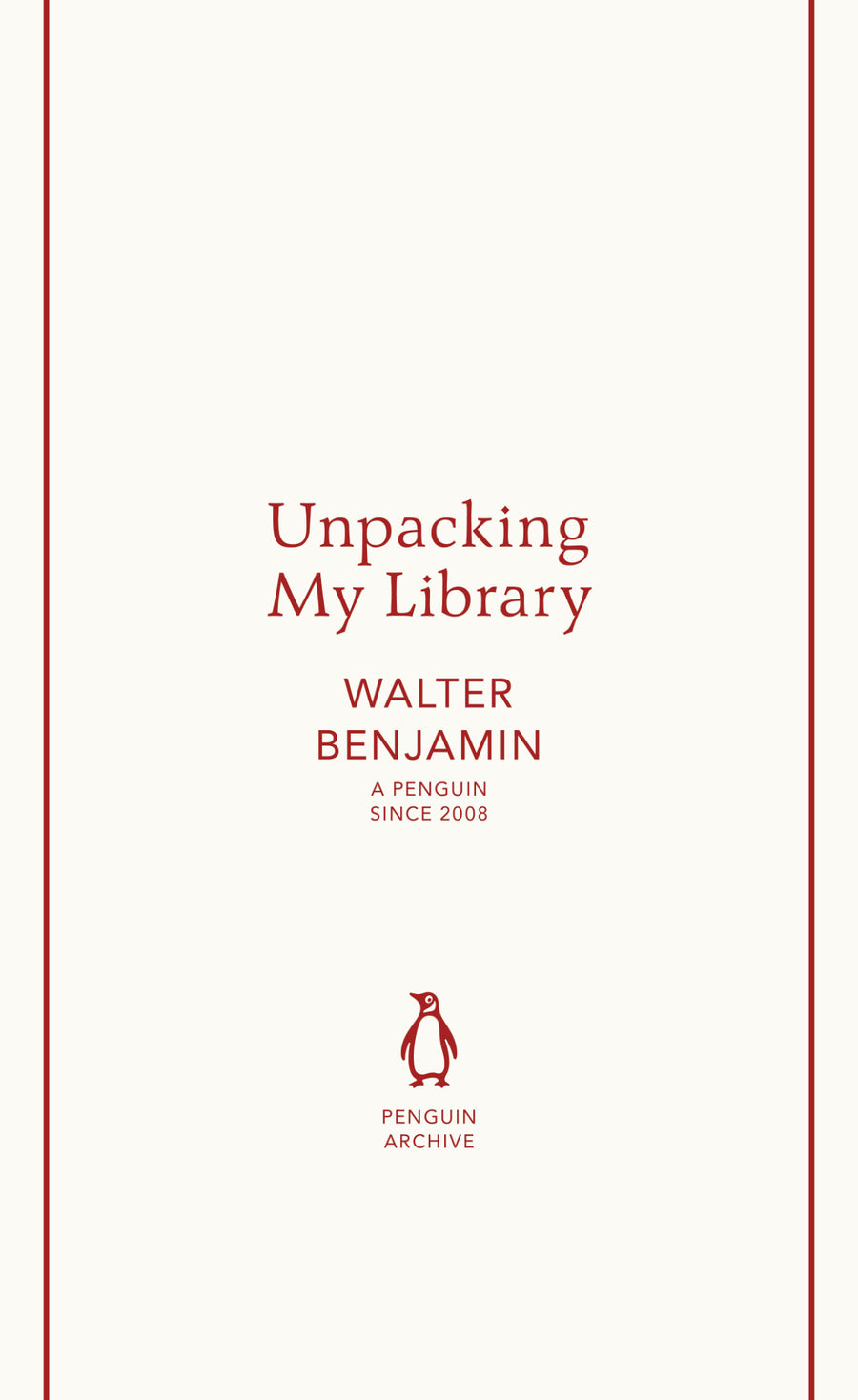 Cover of Unpacking My Library
