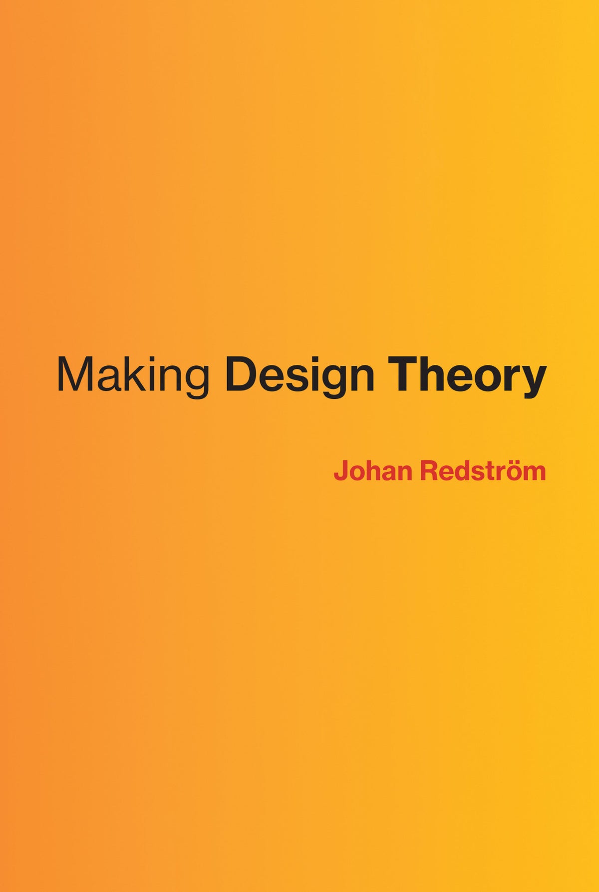 Cover of Making Design Theory