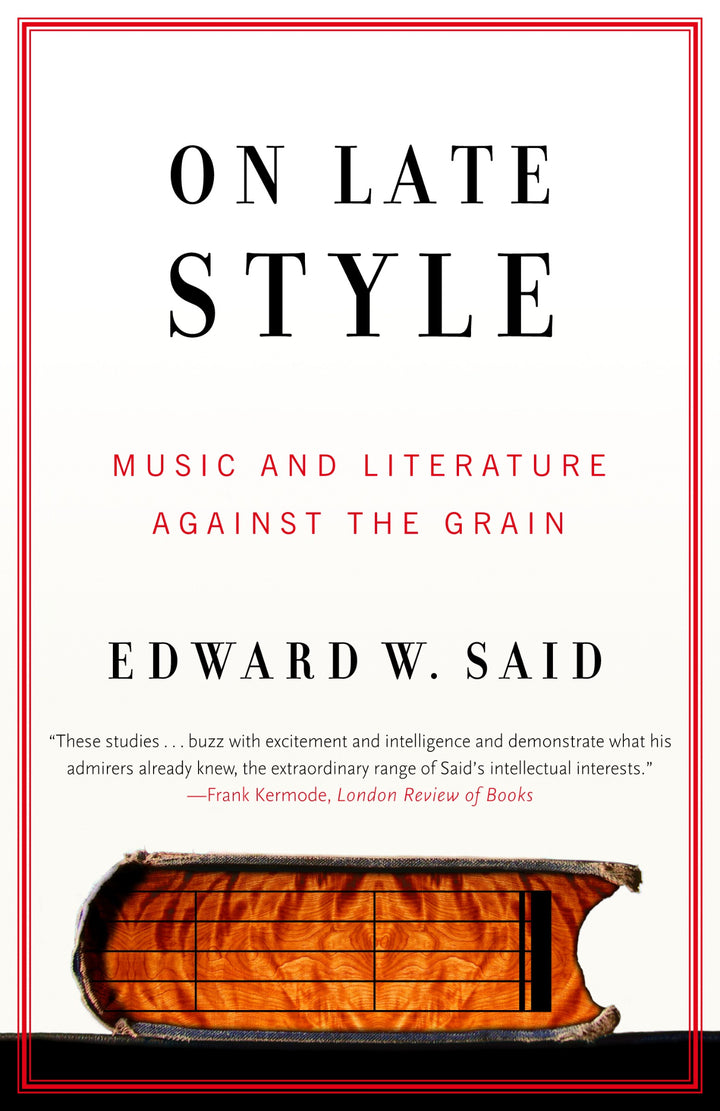Cover of On Late Style