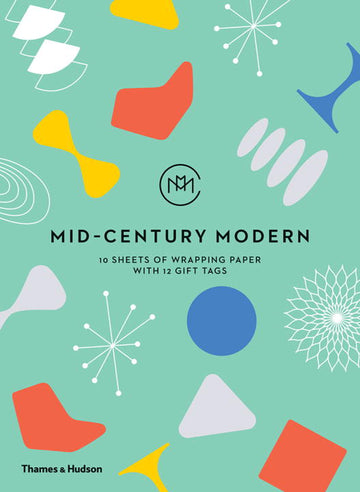 Cover of Mid-Century Modern: 10 Sheets of Wrapping Paper with 12 Gift Tags