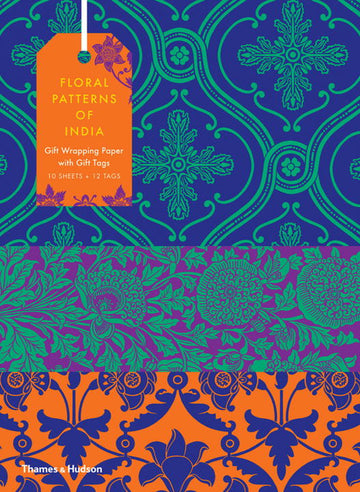Cover of Floral Patterns of India: 10 Sheets of Wrapping Paper with 12 Gift Tags