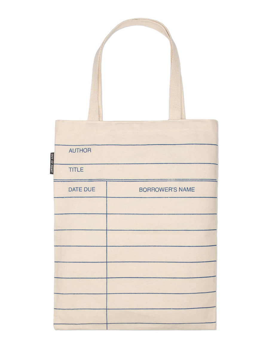 Cover of Library Card (Natural) Tote Bag