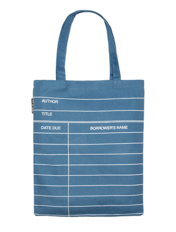 Cover of Library Card (Denim) Tote Bag