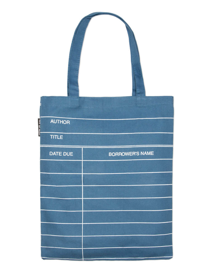Cover of Library Card (Denim) Tote Bag