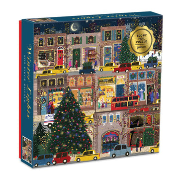 Cover of Winter Lights Foil Puzzle 500 Pc Puzzle