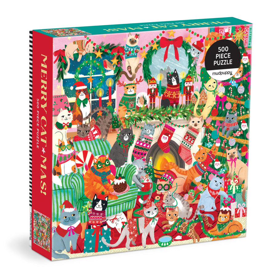 Cover of Merry Catmas! 500 Piece Family Puzzle