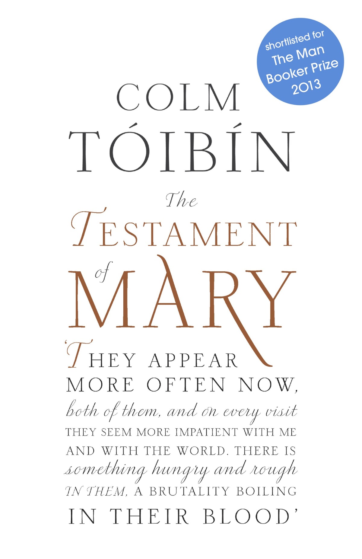 Cover of The Testament of Mary