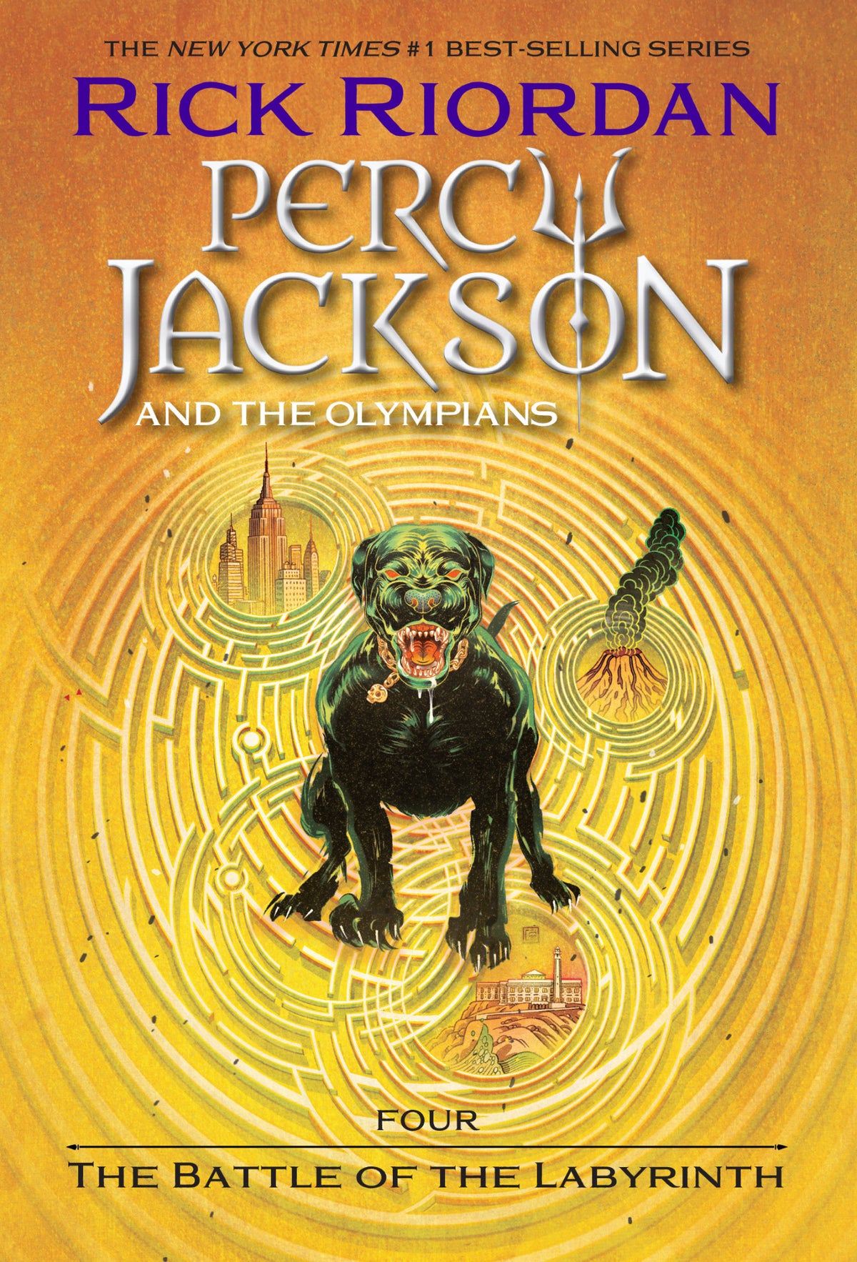Cover of Percy Jackson and the Olympians, Book Four: The Battle of the Labyrinth