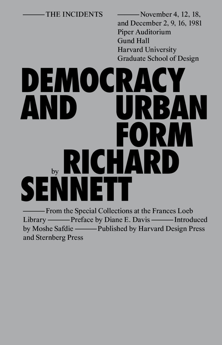 Cover of Democracy and Urban Form