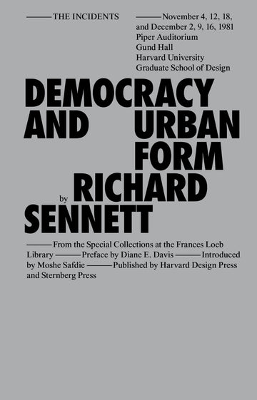 Cover of Democracy and Urban Form